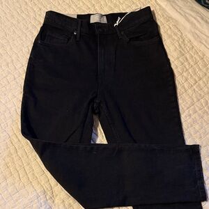 Everlane Slim Straight Black Jeans